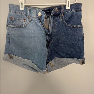 Aeropostale Two-Tone Blue Jean Shorts